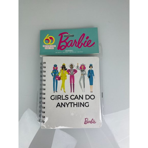 2016 New Sealed Barbie Journal Writing Notebook Girls Can Do Anything Spiral - Picture 3 of 9